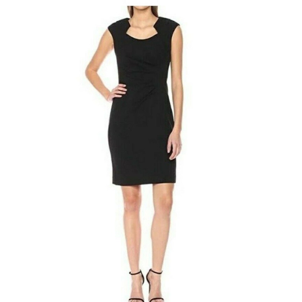 CALVIN KLEIN BLACK CAP SLEEVE DRESS SIZE 2